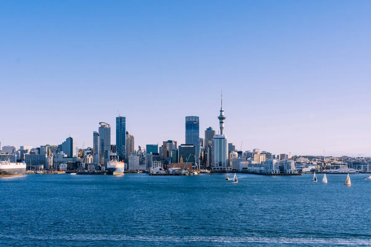 Auckland city skyline on a clear day